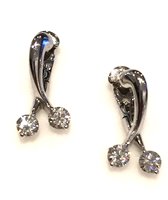 Ohrringe Sommer Dame Contrarie' Con Perla Tahiti in Gold Diamante 0.76 Ct OM2230 - OM2230